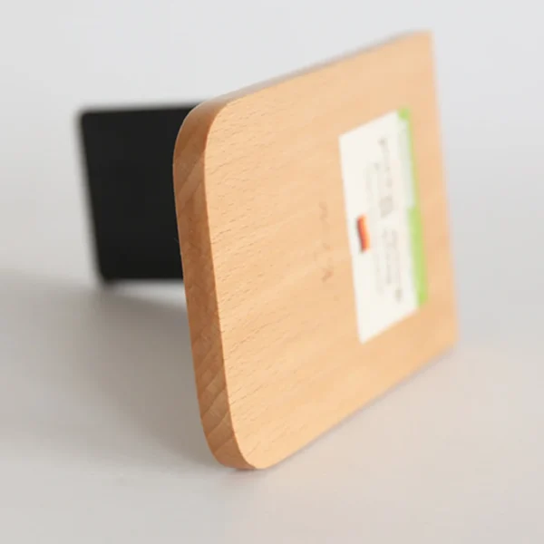 1Pc Desktop Organizer Office Home Bookends Books Holder Stand Holder Nature Beech Wood Storage Desk Shelf Bookend Book Accessory - Image 5