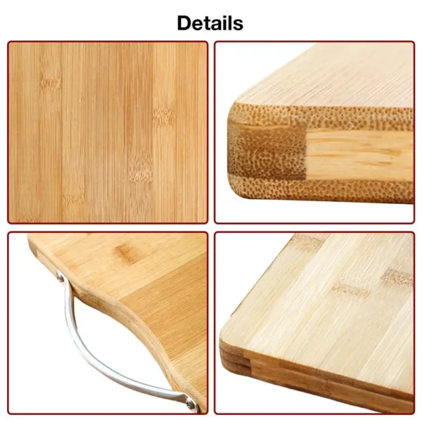 Wooden Cutting Board with Handle Kitchen Household Serving Board Wooden Cheese Board Charcuterie Board for Bread Fruit Plates - Image 18