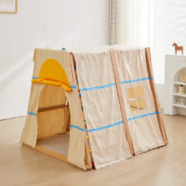 Children Home Playground Wooden Montessori Toys Waldorf Kids Climber Toddler Climbing Frames - Image 4