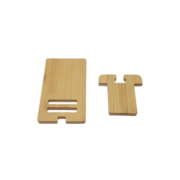 Desktop Bamboo phone holder Practical Wooden smartphone charging Stand Creative lazy multi-functional stand - Image 7