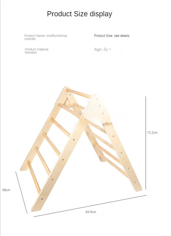 Other Educational Toys slides playground outdoor gym wooden children indoor frame kids montessori climbing - Image 7