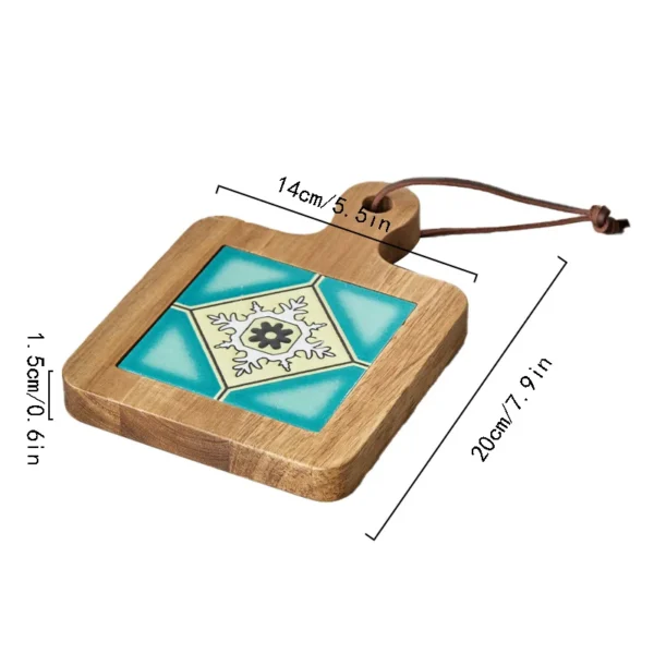 New Home Wood Tiles Pot Mat Anti-Scalding Plate Mat Drink Coasters Wooden Placemats for Hot Tea Pots Non-slip Cup Mat - Image 6