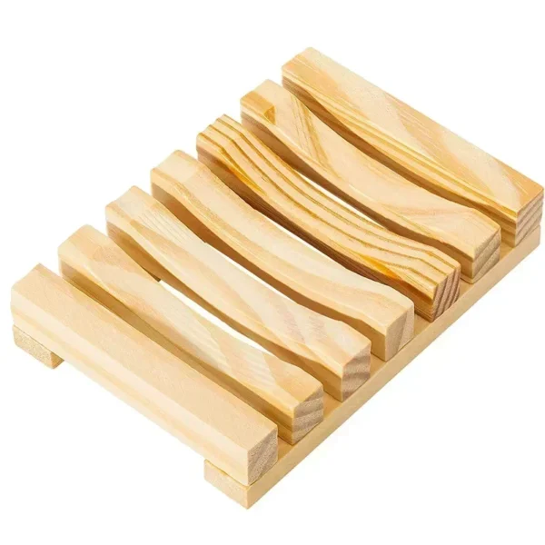 2025  Natural Bamboo Soap Box Dishes Bath Soap Holder Bamboo Case Tray Wooden Prevent Mildew Drain Box Bathroom Washroom Tools - Image 10