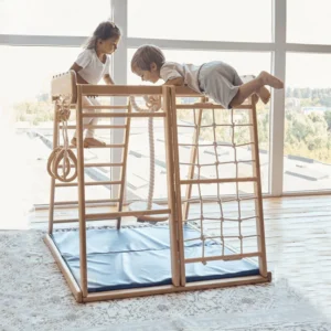 For TOP Climbing Frame For Children Foldable Wooden Climbing Ladders Toys Climb Game Indoor Arch And Ramp Frame Playground