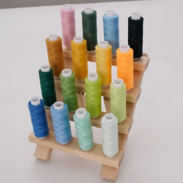 Wooden Sewing Thread Storage Box Spool Yarn Holder Home Embroidery Folding Frame Multiple Size Sewing Rack Organizer - Image 5