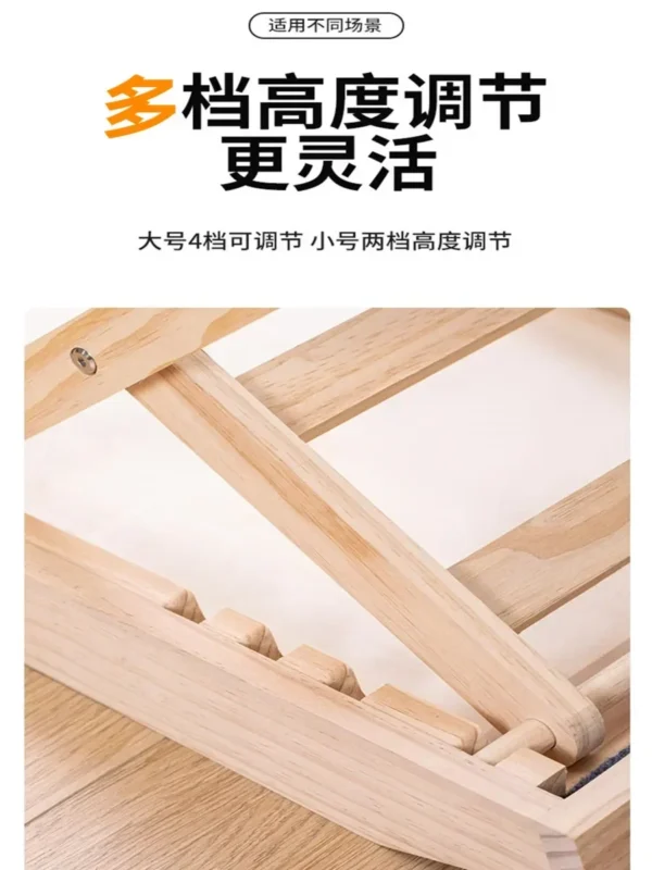 HOT SALE Pet Ramp Stairs Wooden Adjustable Height Dog Ladder Elderly Dog Barrier-Free Non-Slip Ladder Ramp Step - Image 4