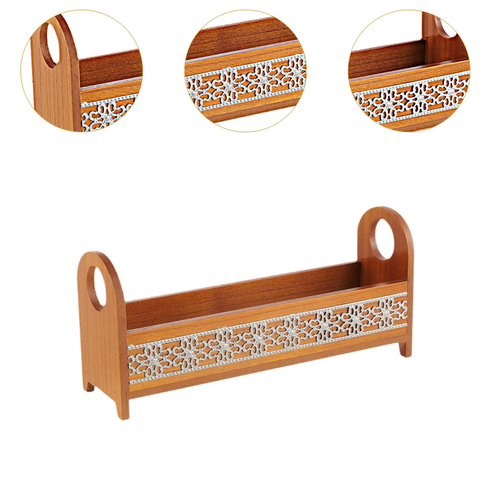 Vanity Tray Versatile with Handle Bathroom Accessories Storage Basket for Bedroom Skincare Products Vanity Toiletries Bathroom - Image 5