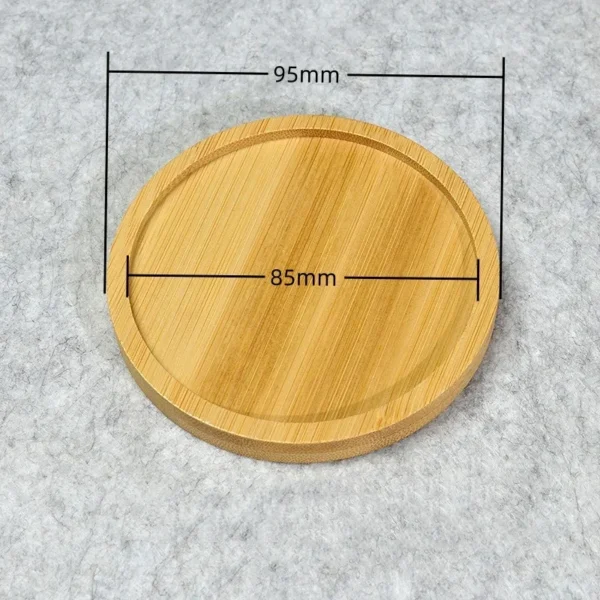 Multi Bamboo Tray Wood Saucer Flower Pot Tray Cup Pad Coaster Plate Kitchen Decorative Plate Creative Coaster Coffee Cup Mat - Image 20