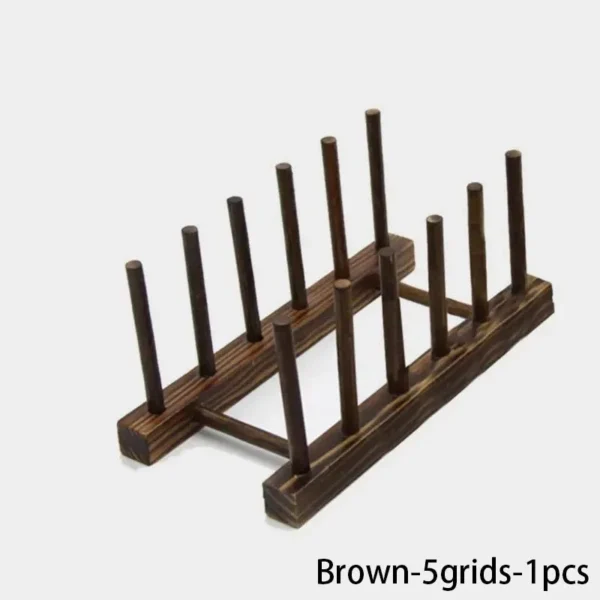 Multifunction Wooden Stand Rack Kitchen Dish Lid Drain Holder Organizer  Kitchen Sundries Rack Cups Shelf Table Book Display - Image 16