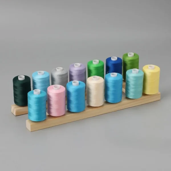 Wooden Sewing Thread Storage Box Spool Yarn Holder Home Embroidery Folding Frame Multiple Size Sewing Rack Organizer - Image 3