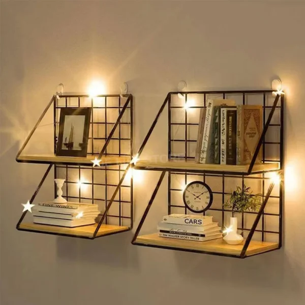 Spice Rack For Kitchen Hanging Wooden Spice Jar Storage Shelf Wall Kitchen Organizer Seasoning Holder Kitchen Accessories - Image 4