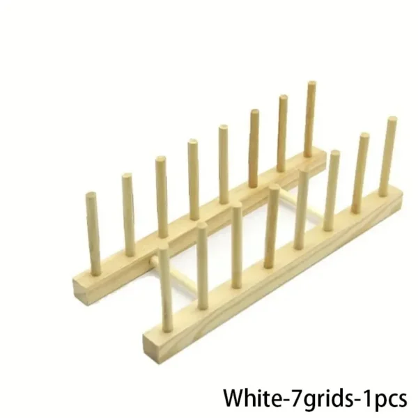 Multifunction Wooden Stand Rack Kitchen Dish Lid Drain Holder Organizer  Kitchen Sundries Rack Cups Shelf Table Book Display - Image 9