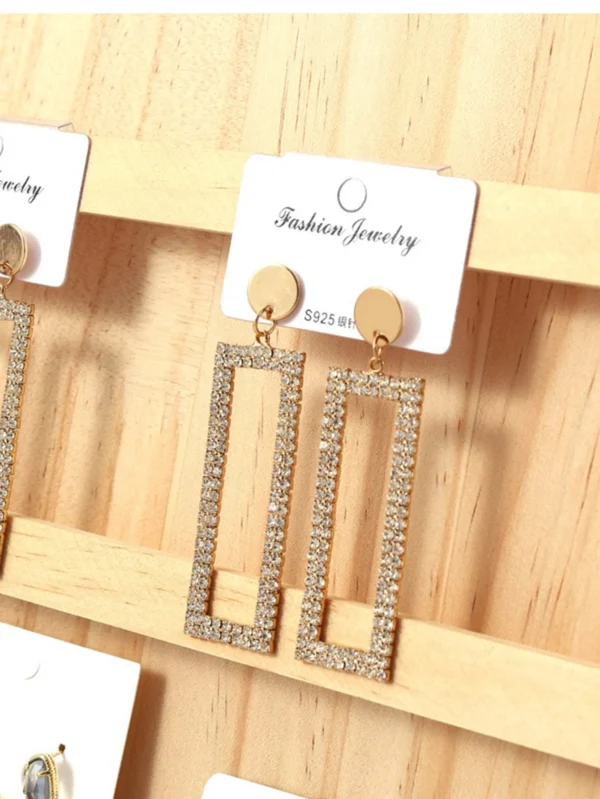 Wood Earrings Bangle Display Stand 3/4/5 Layers Shelf Mobile Phone Wallet Holder Detachable Vertical Simple Fram - Image 4