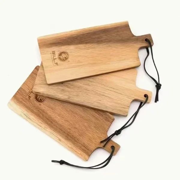 3-piece set of mini lovewood cutting board, wooden meat platter, paddle shaped cheese board, supply board - Image 6