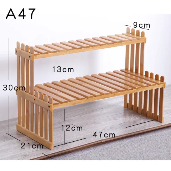 Indoor Plants Holder Wood Shelf Pot Organizer Bookshelf Balcony Bay Window Small Plant Flower Rack Storage Flower Pot Shelves - Image 8