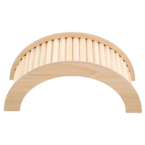Hamster Toy Bridge Small Pet Climbing Gerbil Toys Arch Guinea Pig Ramp Wooden Hideout Stuff