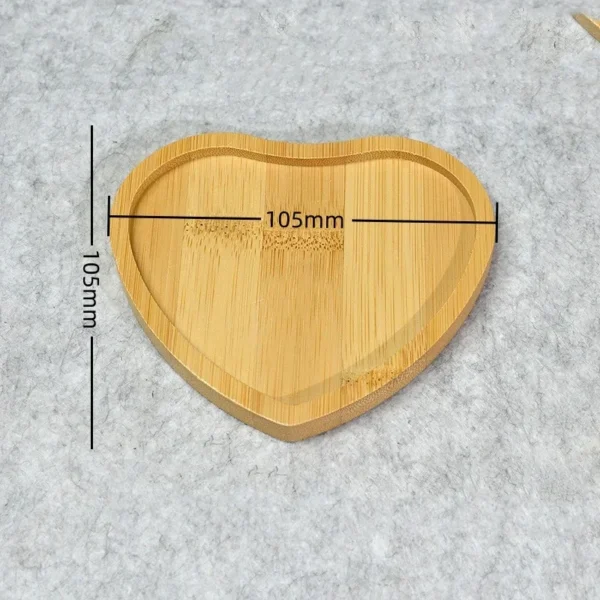 Multi Bamboo Tray Wood Saucer Flower Pot Tray Cup Pad Coaster Plate Kitchen Decorative Plate Creative Coaster Coffee Cup Mat - Image 7