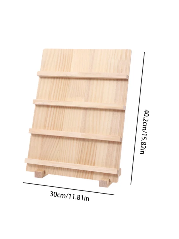 Wood Earrings Bangle Display Stand 3/4/5 Layers Shelf Mobile Phone Wallet Holder Detachable Vertical Simple Fram - Image 7