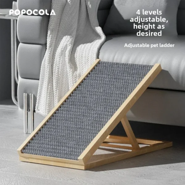 Pet Stairs Ramp Foldable Ladder for Old Dogs and Cats Small Dog Bedside Climbing Aid Portable Ramp Space Saving Pet Steps - Image 2