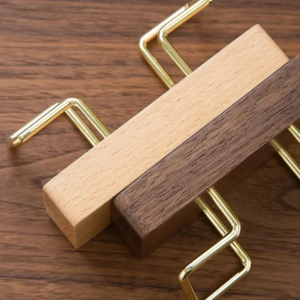 Business Card Holder Organizer Office Desk Display Stand Memo Counter Accessories Tabletop Shelf Home Wooden Card Holder Storage - Image 5