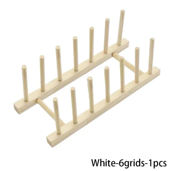 Multifunction Wooden Stand Rack Kitchen Dish Lid Drain Holder Organizer  Kitchen Sundries Rack Cups Shelf Table Book Display - Image 10