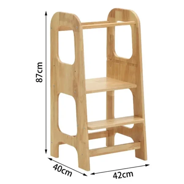 Customized Kids Standing Tower Children Kitchen Step Stool Toddler Wooden Step Stool Kids Toddler Step Stool - Image 4