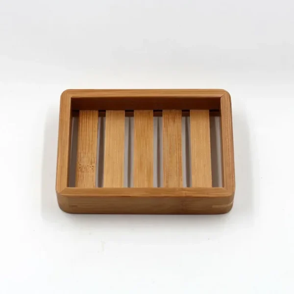 Portable Wooden Natural Bamboo Soap Dishes Tray Holder Storage Soap Rack Plate Container Bathroom Accessories  Storage Organizer - Image 6