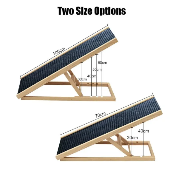 new pet products 2023 wooden adjustable pet climbe ladder Dog Ramp Stairs Small Dogs and Cats Beige Pet Dog Ladder - Image 6
