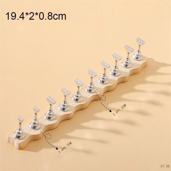 5/10Pcs Nail Holder False Nail Tip Practice Stand Wood/Crystal Base Holder Nail Art Display For Art Salon DIY & Practice Tools - Image 17