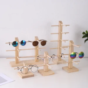 Multi Layers Wood Sunglass Display Racks Shelf Eyeglasses Show Stand Jewelry Holder For Multi Pairs Glasses Showcase Women