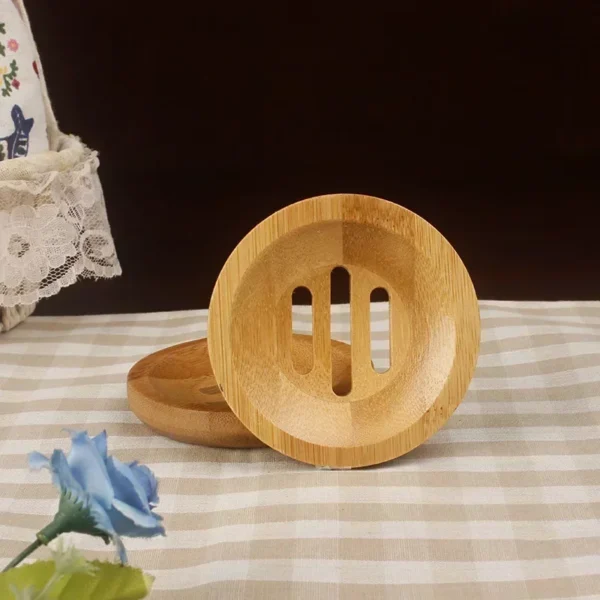 2025  Natural Bamboo Soap Box Dishes Bath Soap Holder Bamboo Case Tray Wooden Prevent Mildew Drain Box Bathroom Washroom Tools - Image 6
