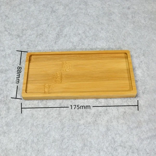 Multi Bamboo Tray Wood Saucer Flower Pot Tray Cup Pad Coaster Plate Kitchen Decorative Plate Creative Coaster Coffee Cup Mat - Image 17