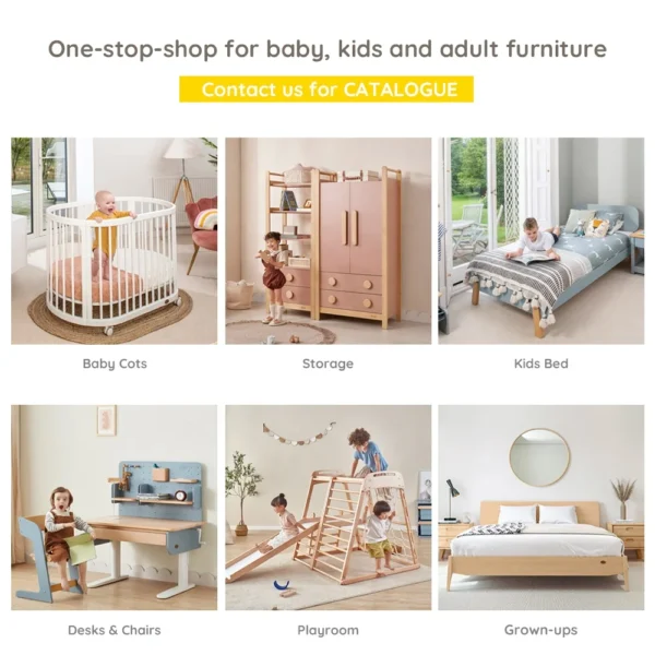 Climbing Frame Indoors with Swing Children Wooden Playground Small Indoor Jungle Gym Wooden Kids Balance Training Fitness - Image 6