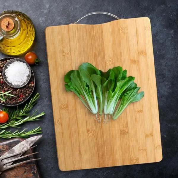 Wooden Cutting Board with Handle Kitchen Household Serving Board Wooden Cheese Board Charcuterie Board for Bread Fruit Plates - Image 16