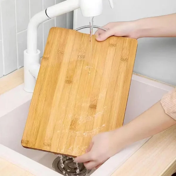 Wooden Cutting Board with Handle Kitchen Household Serving Board Wooden Cheese Board Charcuterie Board for Bread Fruit Plates - Image 15