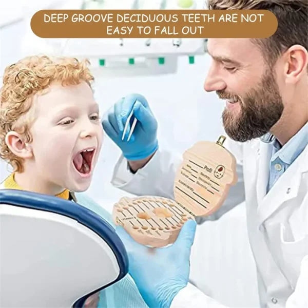 Wooden Baby Teeth Storage Box Teeth Wooden Box Umbilical Cord Tooth Collection Box Infant And Toddler Souvenir Box - Image 6