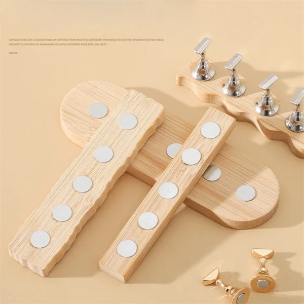 5/10Pcs Nail Holder False Nail Tip Practice Stand Wood/Crystal Base Holder Nail Art Display For Art Salon DIY & Practice Tools - Image 3