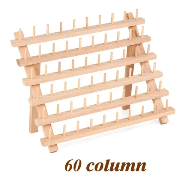 Wooden Sewing Thread Storage Box Spool Yarn Holder Home Embroidery Folding Frame Multiple Size Sewing Rack Organizer - Image 7