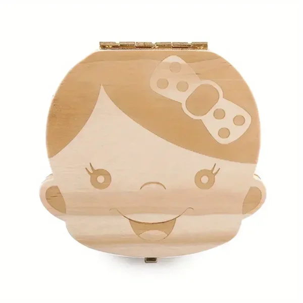 Wooden Baby Teeth Storage Box Teeth Wooden Box Umbilical Cord Tooth Collection Box Infant And Toddler Souvenir Box - Image 7