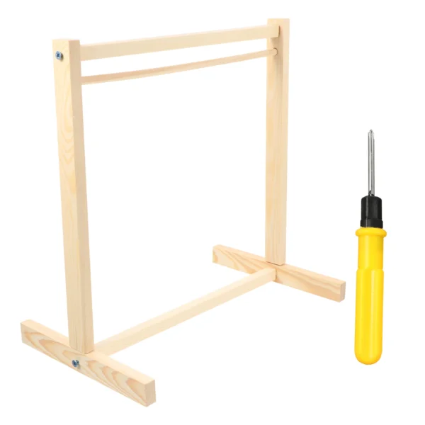 Clothes Hanger Wooden Holder Home Accessories Decorations Rack Child Toy House - Image 2