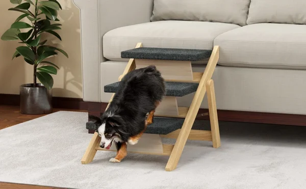 2025 Pet Products Pet 3 Steps Stairs Fold Foldable Dog Ramps Durable Portable Dog/Cat Ladder - Image 6