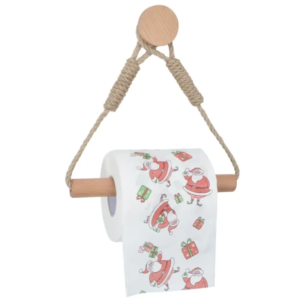 Boho Wall Toilet Paper Towel Holders Wall Mounted Stand Towel Rack Bathroom Tissue Holder Towel Dispenser Bathroom Accessories - Image 2