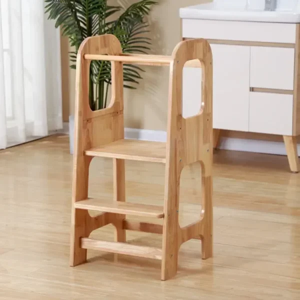 Customized Kids Standing Tower Children Kitchen Step Stool Toddler Wooden Step Stool Kids Toddler Step Stool - Image 5