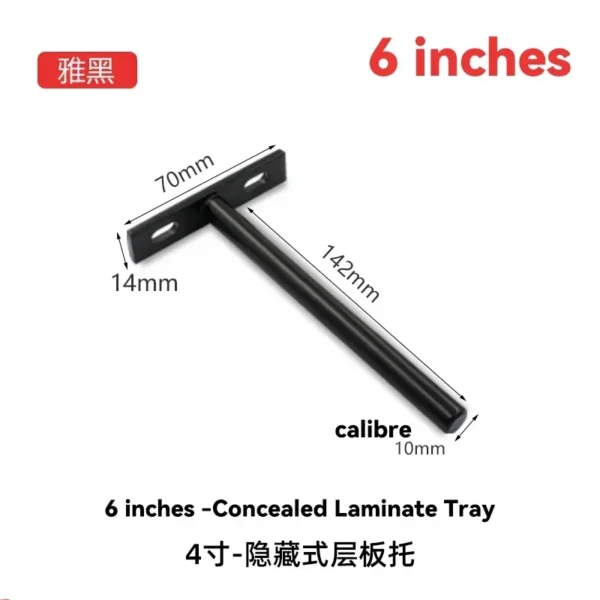 Invisible Floating Shelf Metal Brackets Heavy Duty Concealed Hidden Support Wall Mount Shelf Storage Shelf Furniture Hardware - Image 7