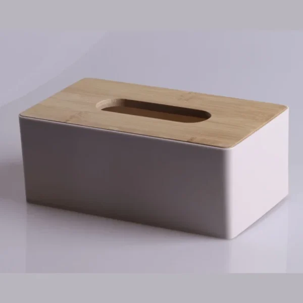 Tissue Box Napkin Holder Case Paper Box Container Bamboo Cover Solid Wood Hotel Storage Box Home Table Decoration - Image 7