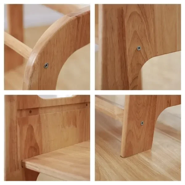 Customized Kids Standing Tower Children Kitchen Step Stool Toddler Wooden Step Stool Kids Toddler Step Stool - Image 3