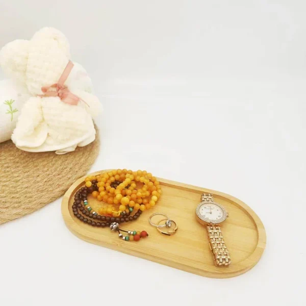Multi Bamboo Tray Wood Saucer Flower Pot Tray Cup Pad Coaster Plate for Kitchen Decorative Plate Creative Coaster Coffee Cup Mat - Image 2