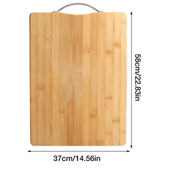 Wooden Cutting Board with Handle Kitchen Household Serving Board Wooden Cheese Board Charcuterie Board for Bread Fruit Plates - Image 11