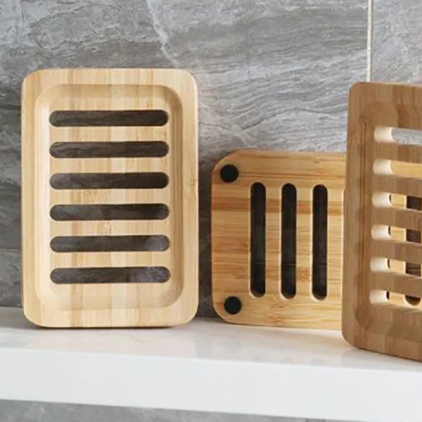 Bamboo Case Tray Wooden Prevent Mildew Drain Soap Box Natural Bamboo Dishes Bath Soap Holder Container Bathroom Washroom Tools - Image 6