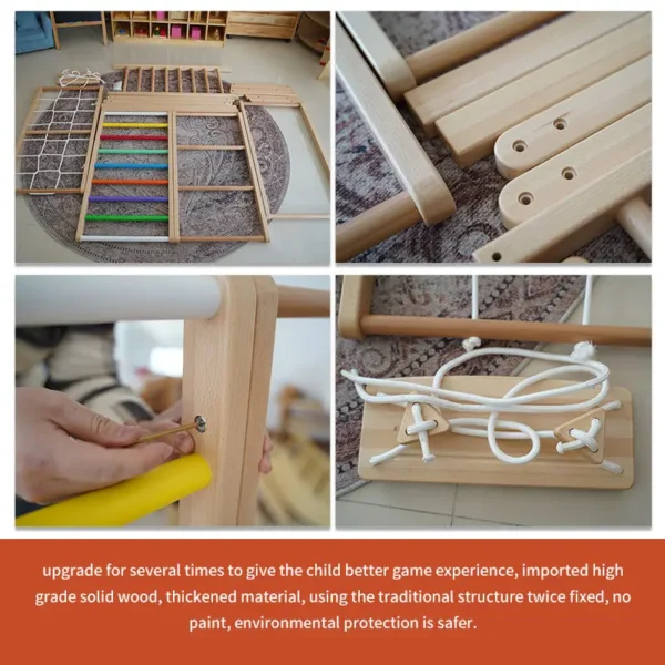 For TOP Climbing Frame For Children Foldable Wooden Climbing Ladders Toys Climb Game Indoor Arch And Ramp Frame Playground - Image 4